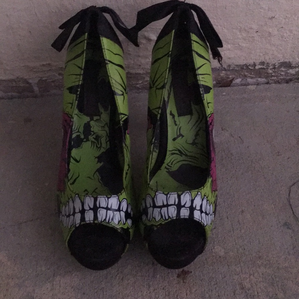 Iron fist zombie high heels